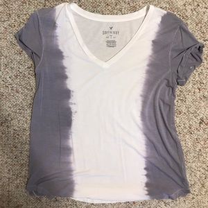 2 toned vneck tshirt
